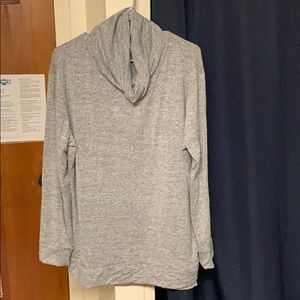 Grey Cowl Neck Lounge Top
